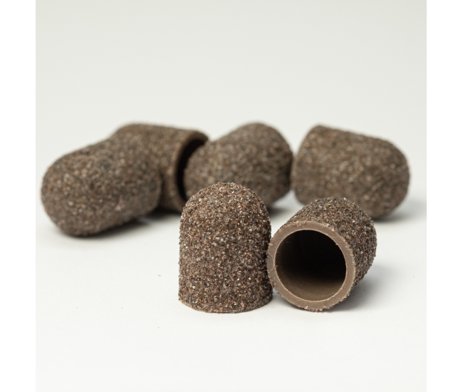 Pedicure Sanding Caps Light Brown 10pcs #C Grit
